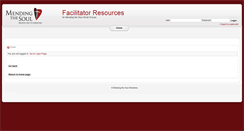 Desktop Screenshot of facilitators.mendingthesoul.org
